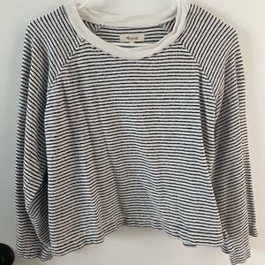 Madewell cropped terry top size XS